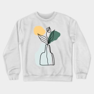 Abstract flower vase Crewneck Sweatshirt